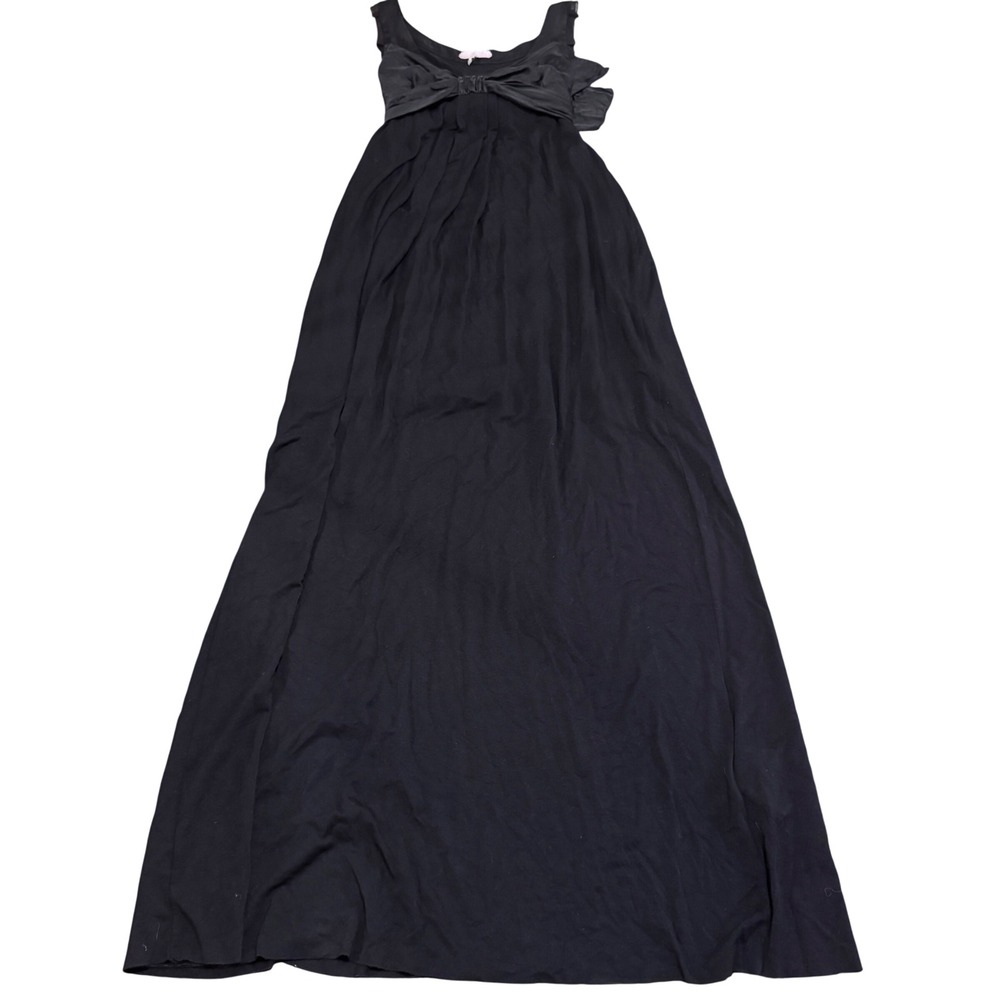 Dorothee Schumacher Black Silk Viscose Maxi Dress Size 1 Elegant Evening Gown